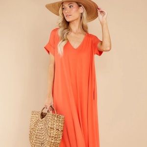 Entro V-Neck Maxi Dress
